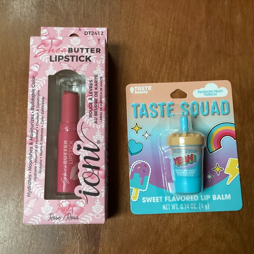 Ioni Shea Butter Lipstick & Taste Squad Lip Balm Bundle
